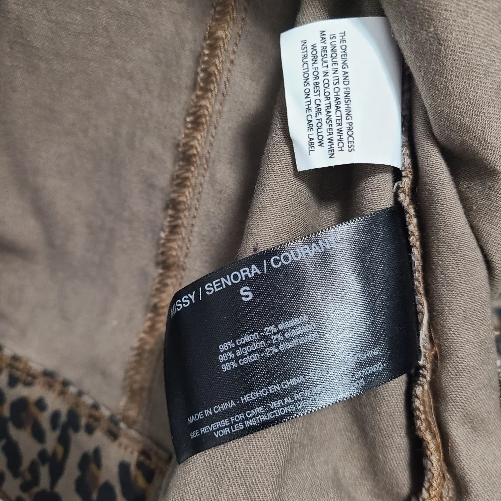 Nine‎ West Sarah Denim Jacket In Tan Bengal Bonanza Small